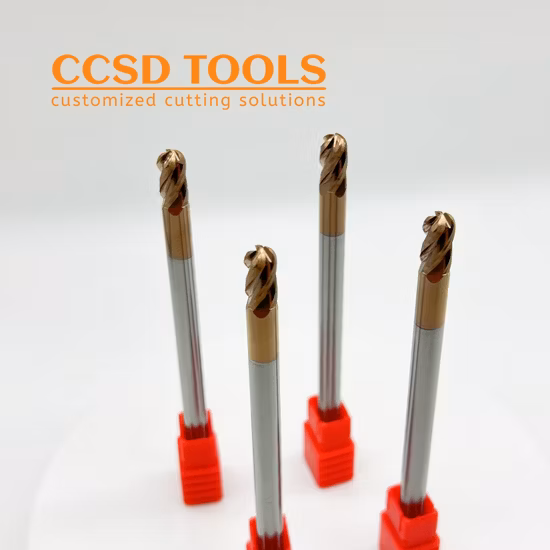 4mm 8mm Micro Diamond Carbide 7mm Ball Nose and Plane End Mills Diamet Fournisseurs