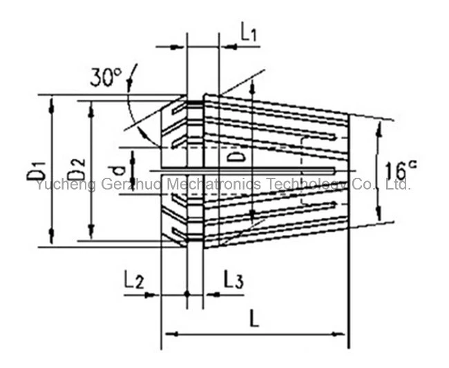 High Accuracy Standard CNC Tool Parts Er11 Collet