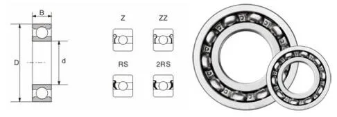 Scooter Bearing 608 ZZ accessories for Skateboards, Inline Skates, Scooter Parts, Roller Blade Skates