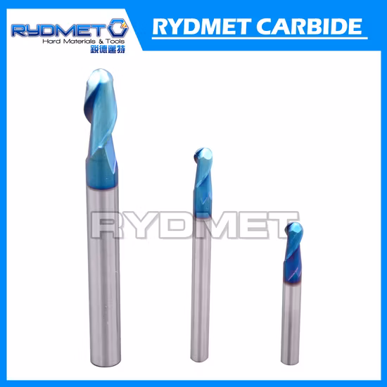 Fraises en carbure de tungstène monobloc à 2 cannelures pour la coupe des métaux